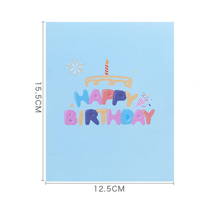 Kokorosa Birthday Cake 3D Greeting Card