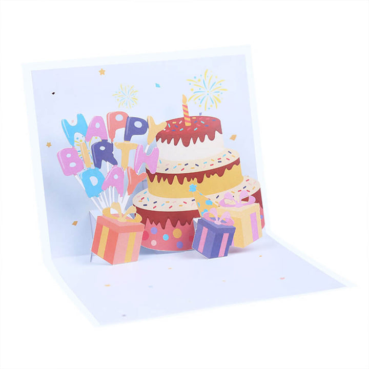 Kokorosa Birthday Cake 3D Greeting Card