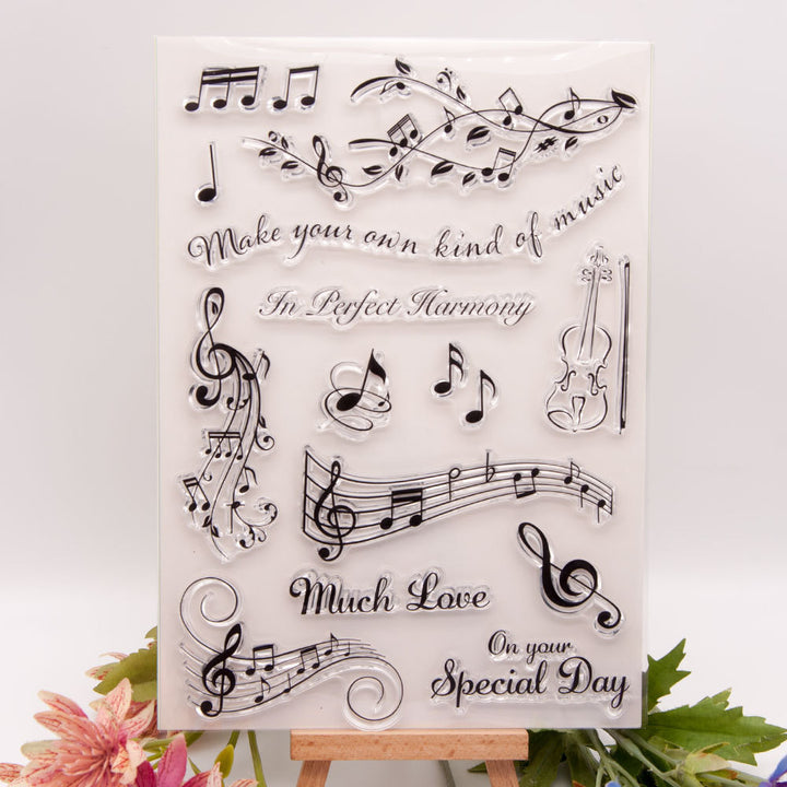 Kokorosa Various Music Staff Notes Clear Stamps