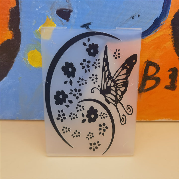Kokorosa Butterfly&Flower Decor Embossing Folder