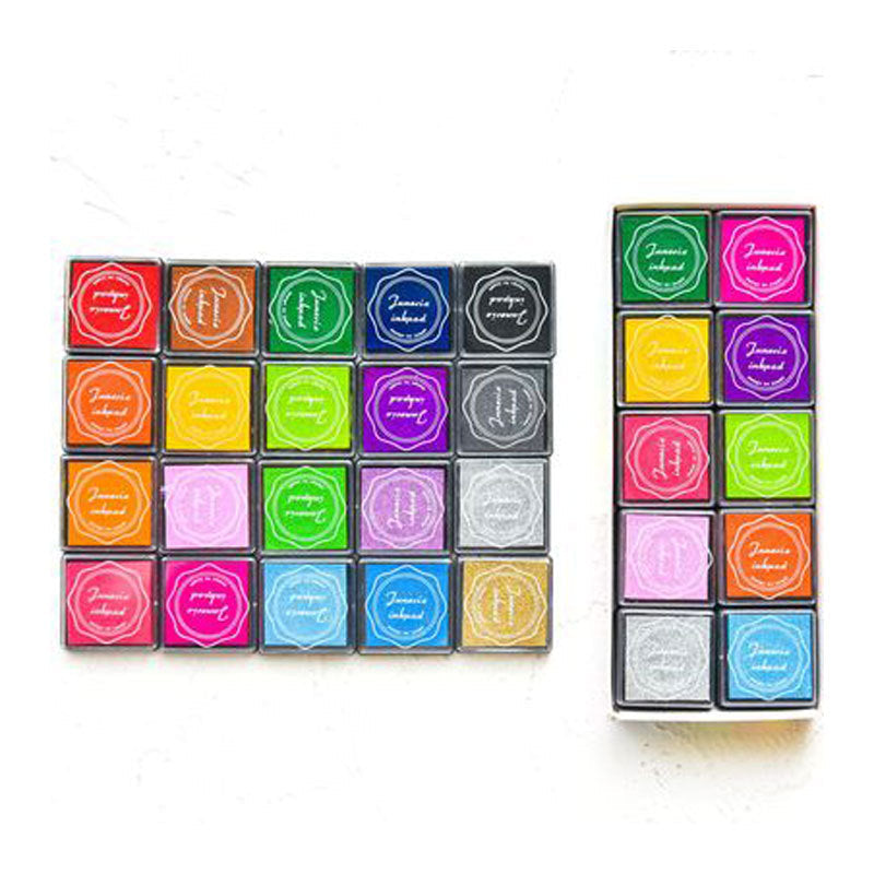 20 Colors Ink Pad Stamp Applicator Tool