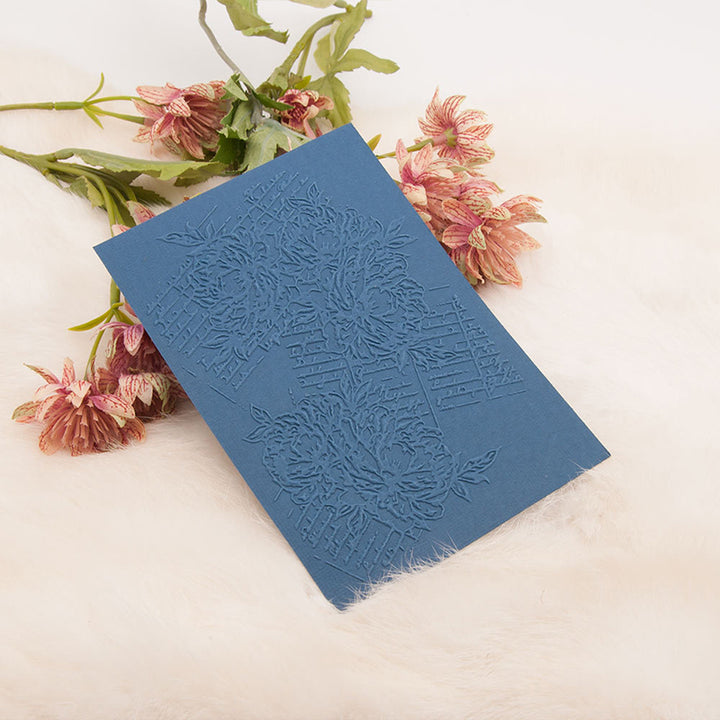 Kokorosa Retro Flowers Plastic Embossing Folder