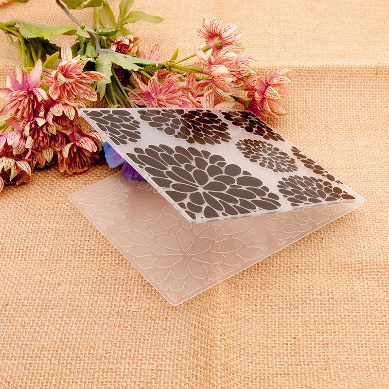 Kokorosa Hydrangea Plastic Embossing Folder