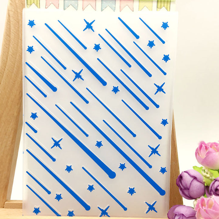 Kokorosa Shooting Stars Theme Embossing Folder
