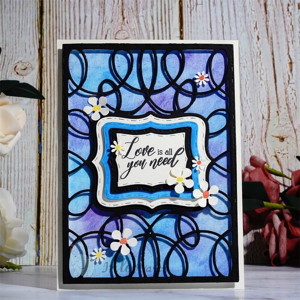 Kokorosa Metal Cutting Dies with Photo frame Background Board