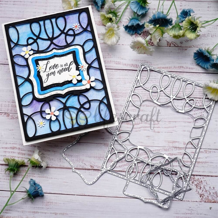Kokorosa Metal Cutting Dies with Photo frame Background Board