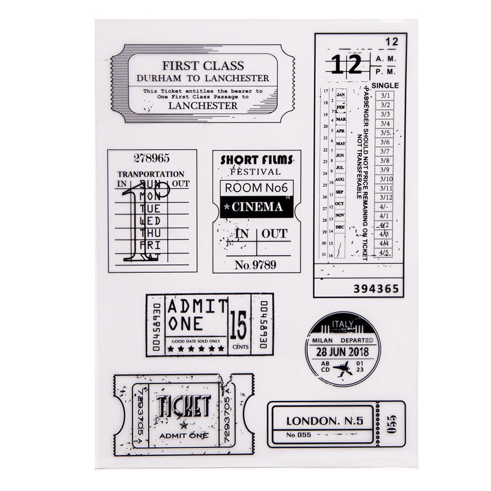 Kokorosa Cinema Tickets Clear Stamps