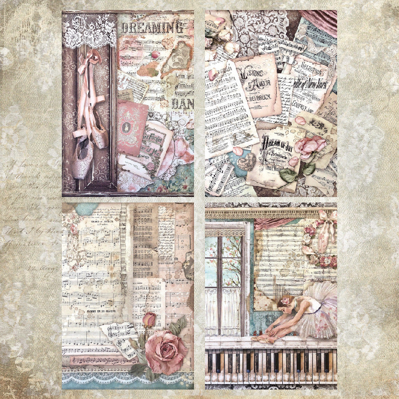 Kokorosa Elegant Ballet Girl Scrapbook & Cardstock Paper