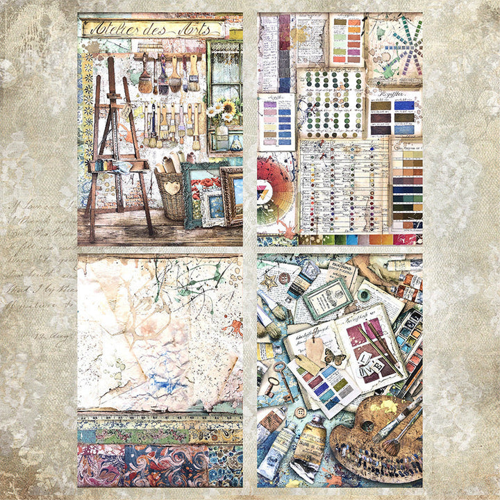 Kokorosa Painting Theme Scrapbook & Cardstock Paper
