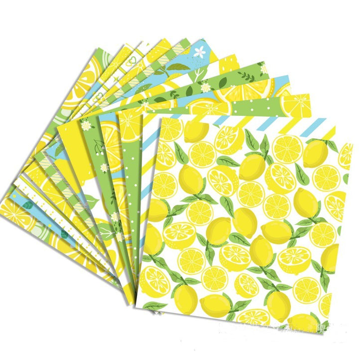 Kokorosa Summer Lemon Scrapbook & Cardstock Paper