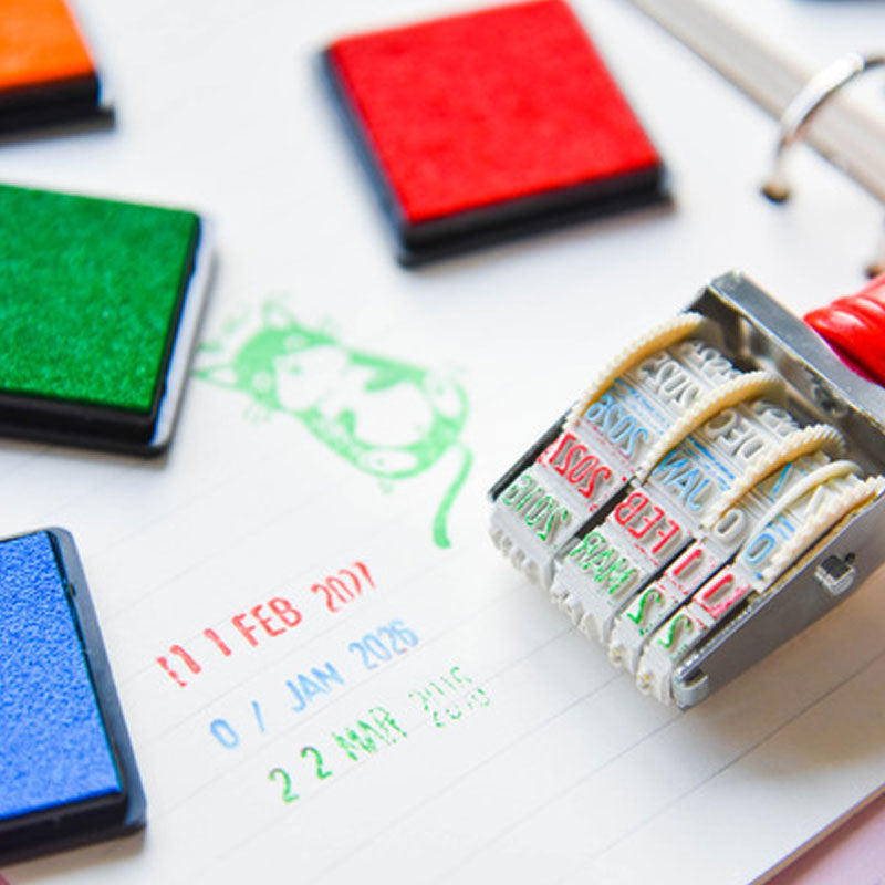 20 Colors Ink Pad Stamp Applicator Tool