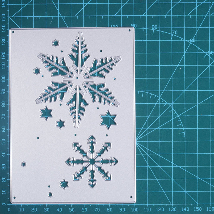 Kokorosa Metal Cutting Dies With Snowflake Background Board