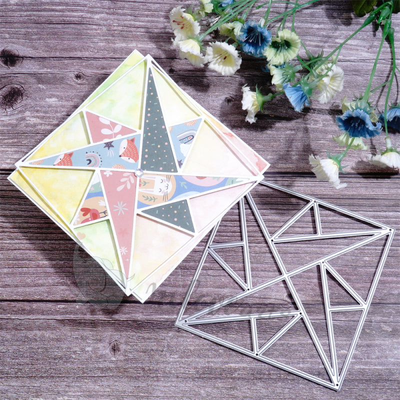 Kokorosa Metal Cutting Dies with Five-pointed Star Frame Board